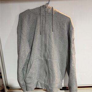 Men's Gray Zip-Up Hoodie
